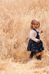 Overall Dress in Midnight Bandana