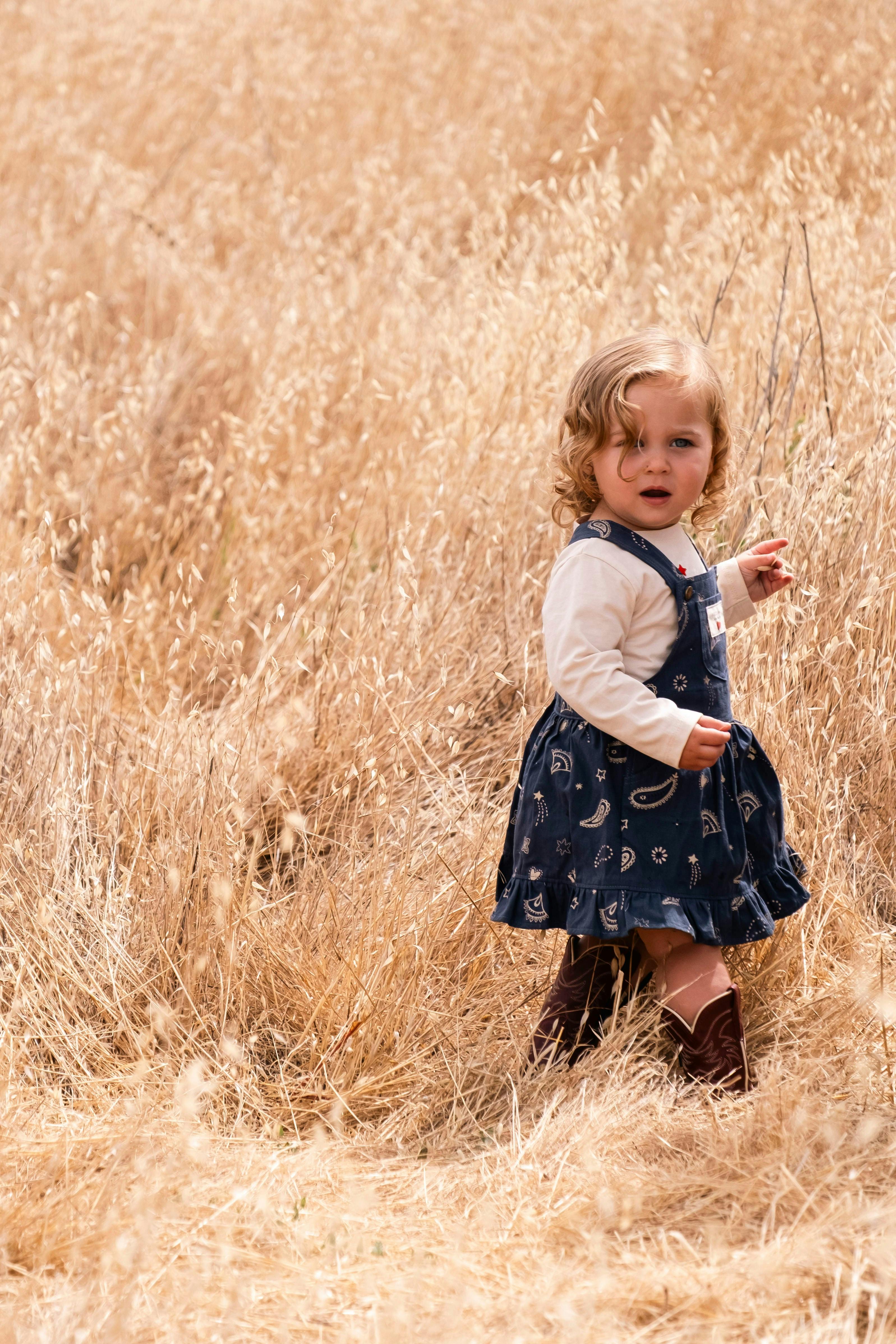 Overall Dress in Midnight Bandana
