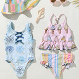 Girls Joy Tankini - Multi Soft Serve