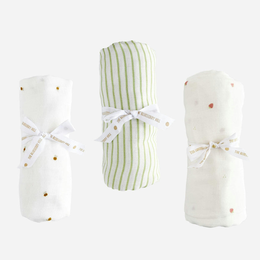 Swaddle Set - Garden
