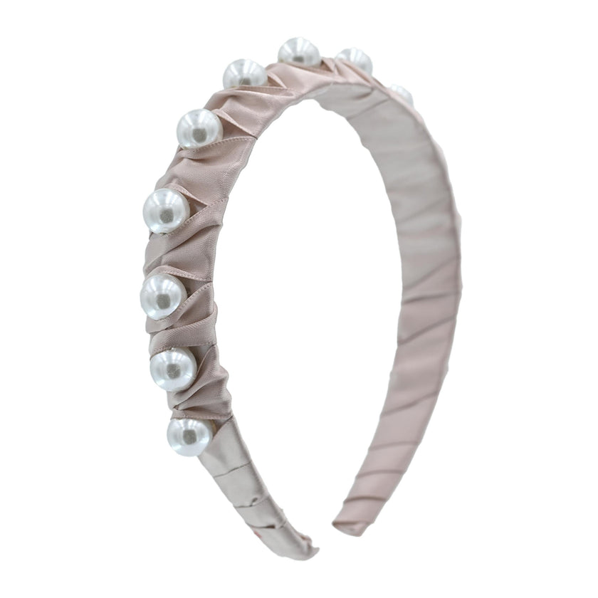 Multicolored Pearl Studded Headband