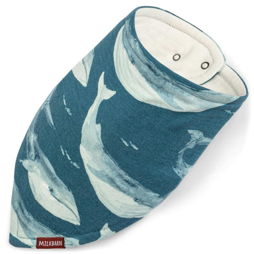 Blue Bamboo Three-Layer Kerchief Bib