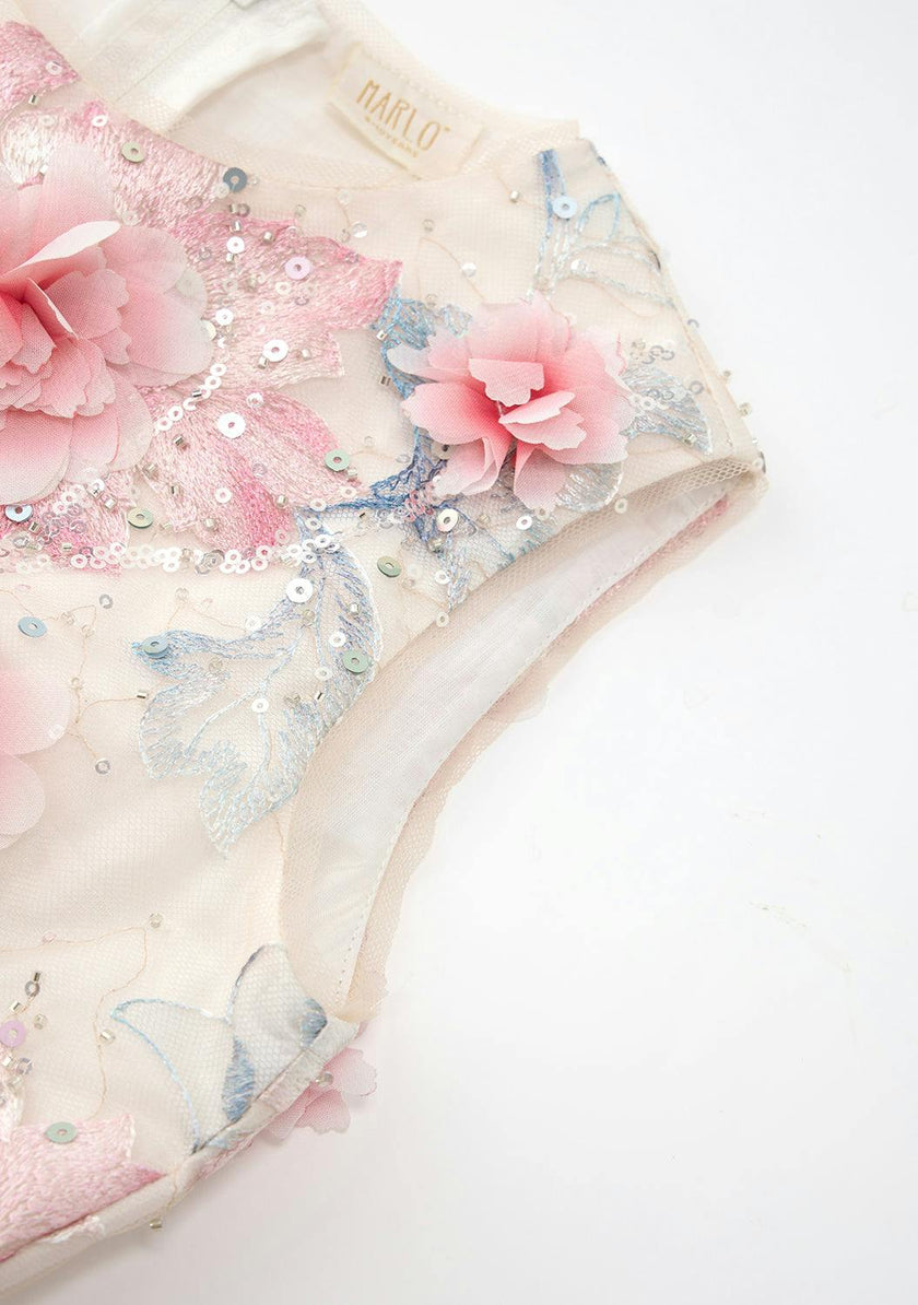Rosalia Embroidered Mini Dress