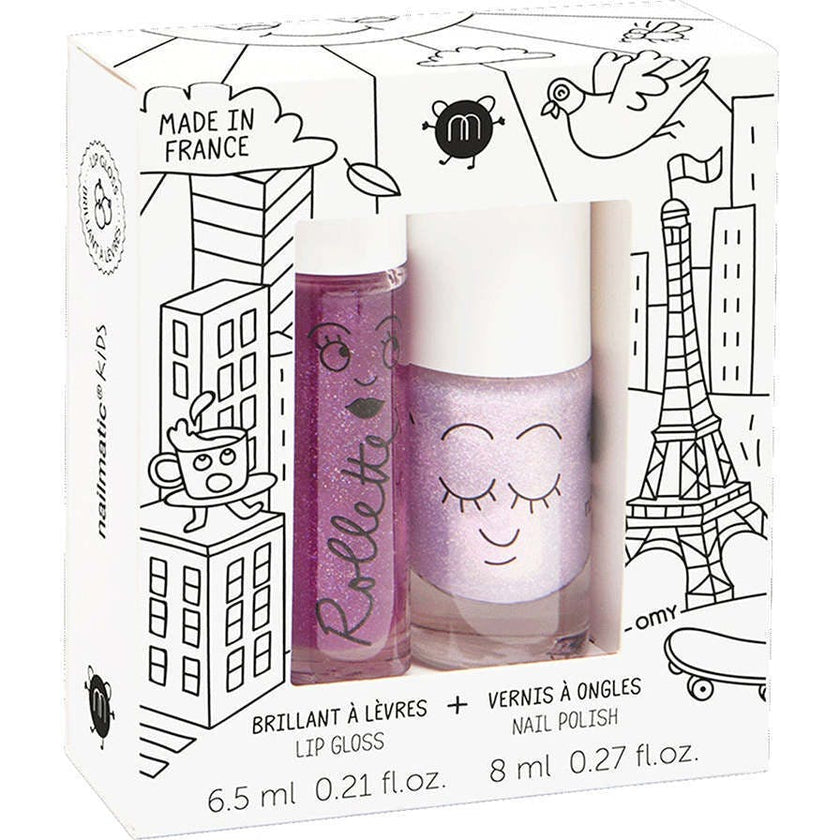 Nail Polish and Lip Gloss Set for Kids LOVELY CITY