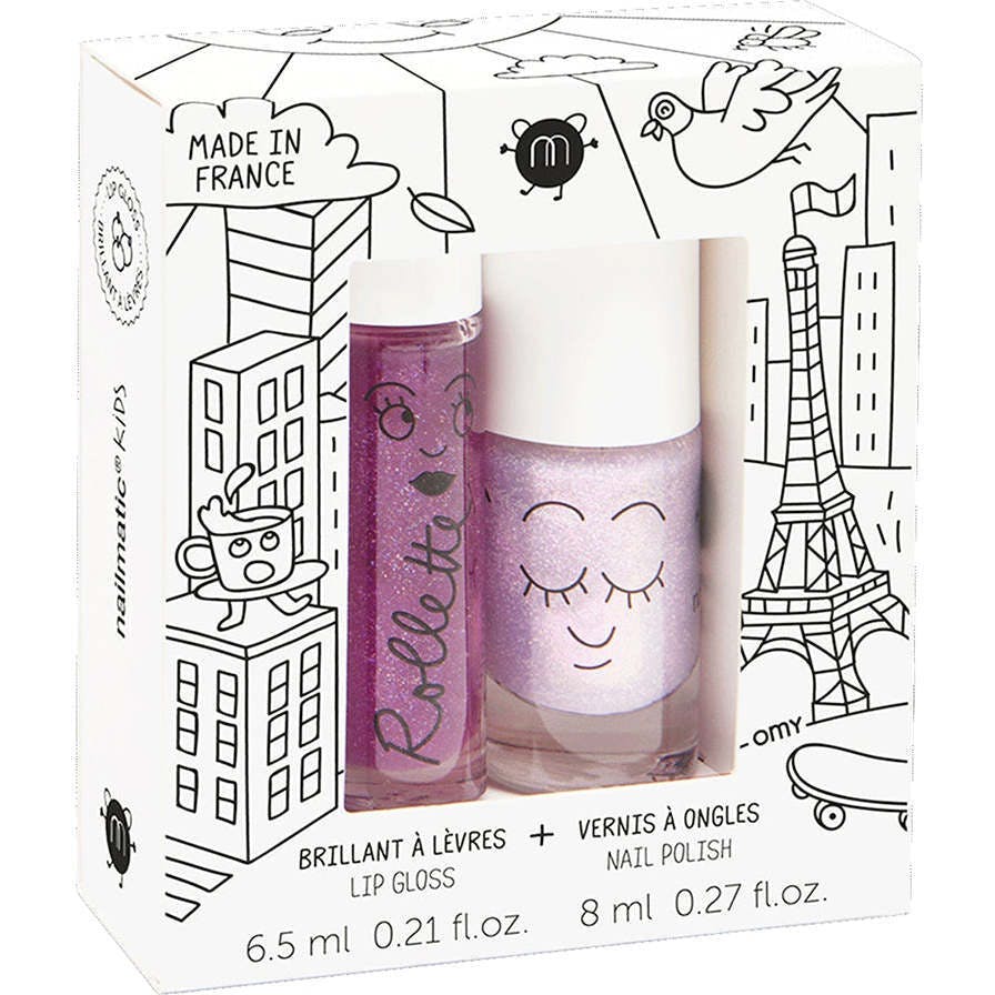 Nail Polish and Lip Gloss Set for Kids LOVELY CITY