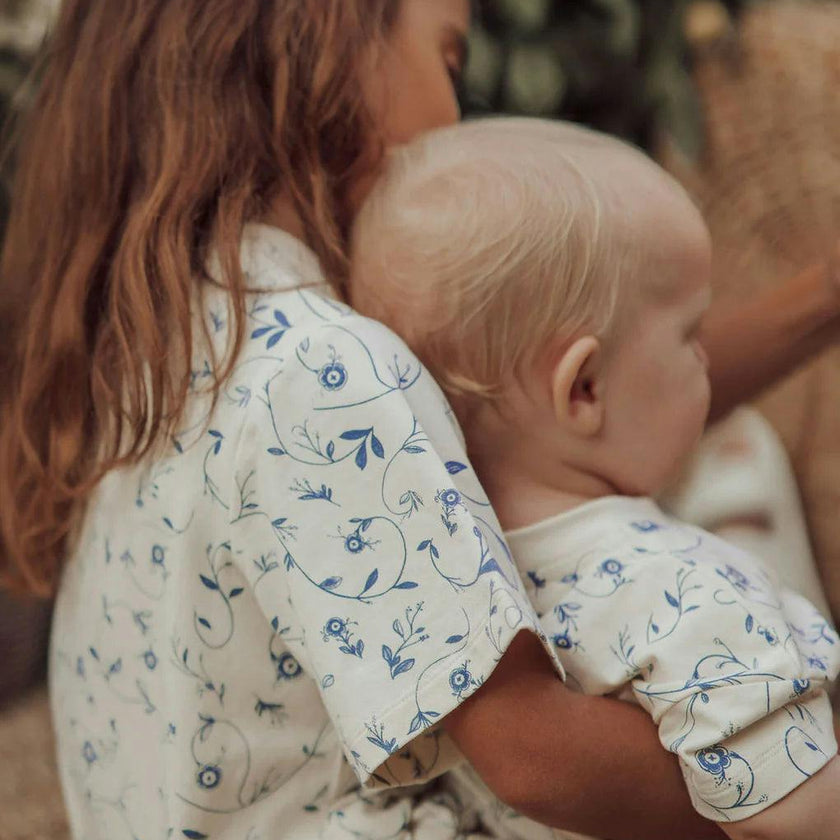 Oversized T-Shirt | Organic Cotton Jersey - Scandi Floral