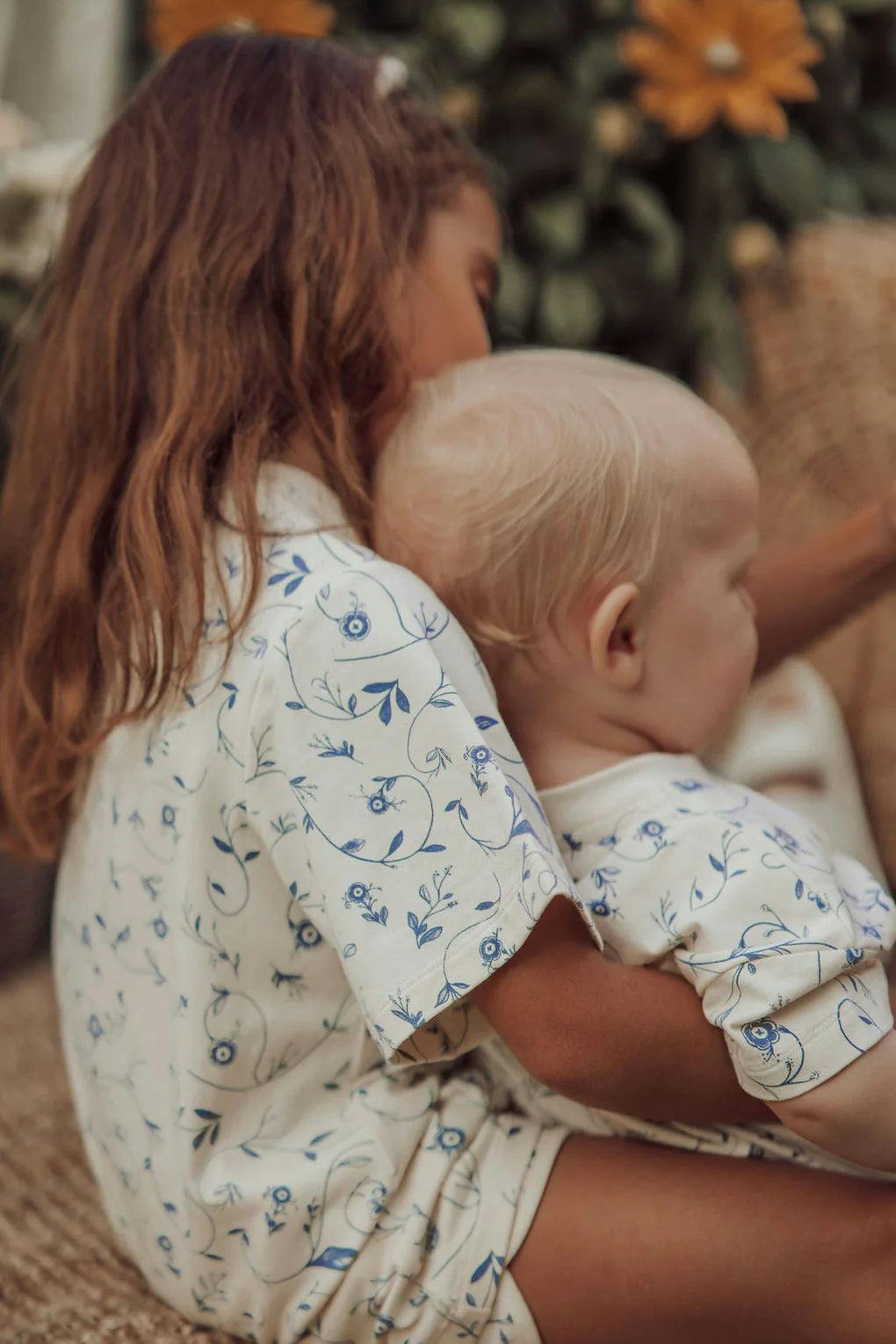 Oversized T-Shirt | Organic Cotton Jersey - Scandi Floral