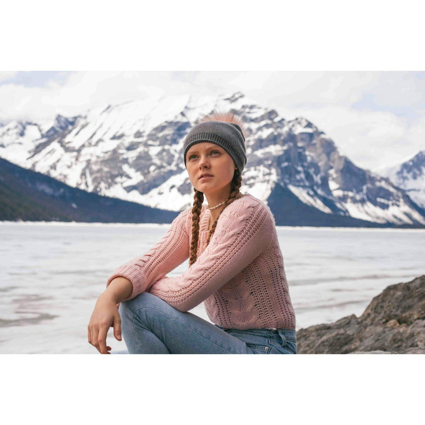 Triangle Color Block Hat (Snap On Pom Sold Separately)