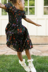 Mini Cordelia Dress in Evergreen Vivid Meadow