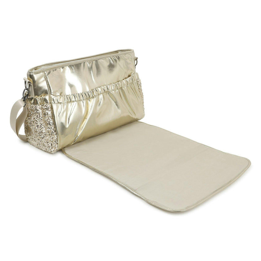 Metallic diaper bag