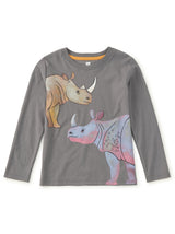 Painted Rhinos Graphic Tee, Thunder