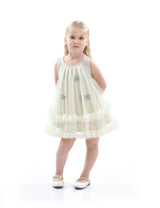 Mist Sleeveless Star Ruffle Dress