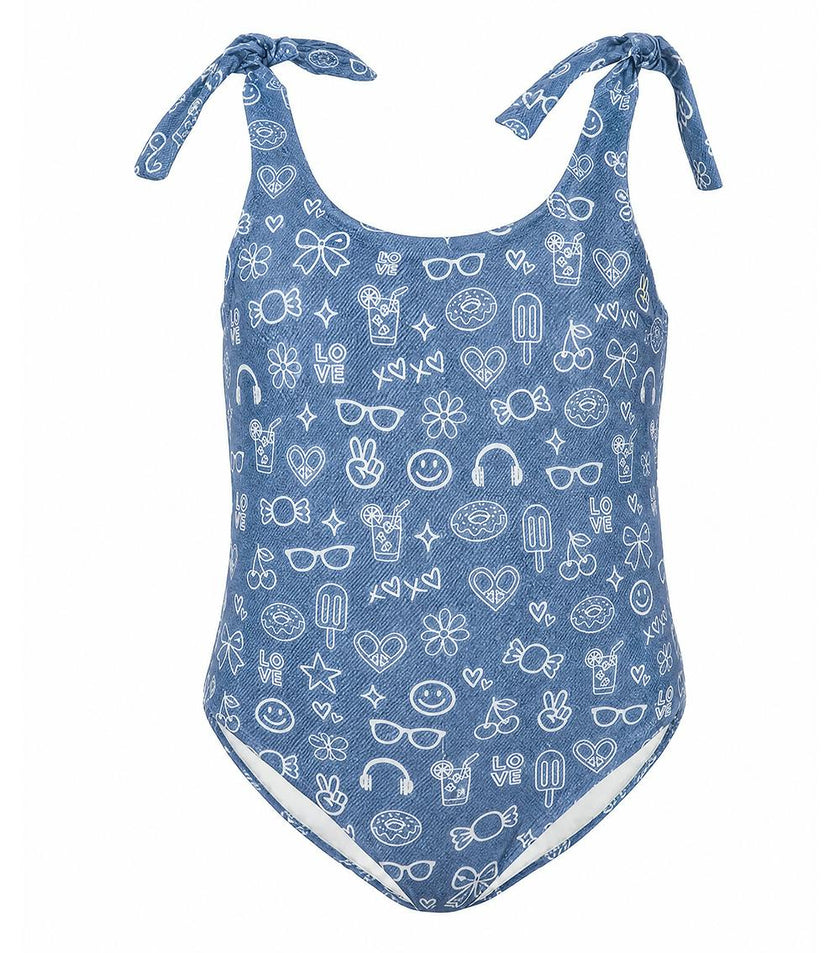 rosie one piece denim emoji