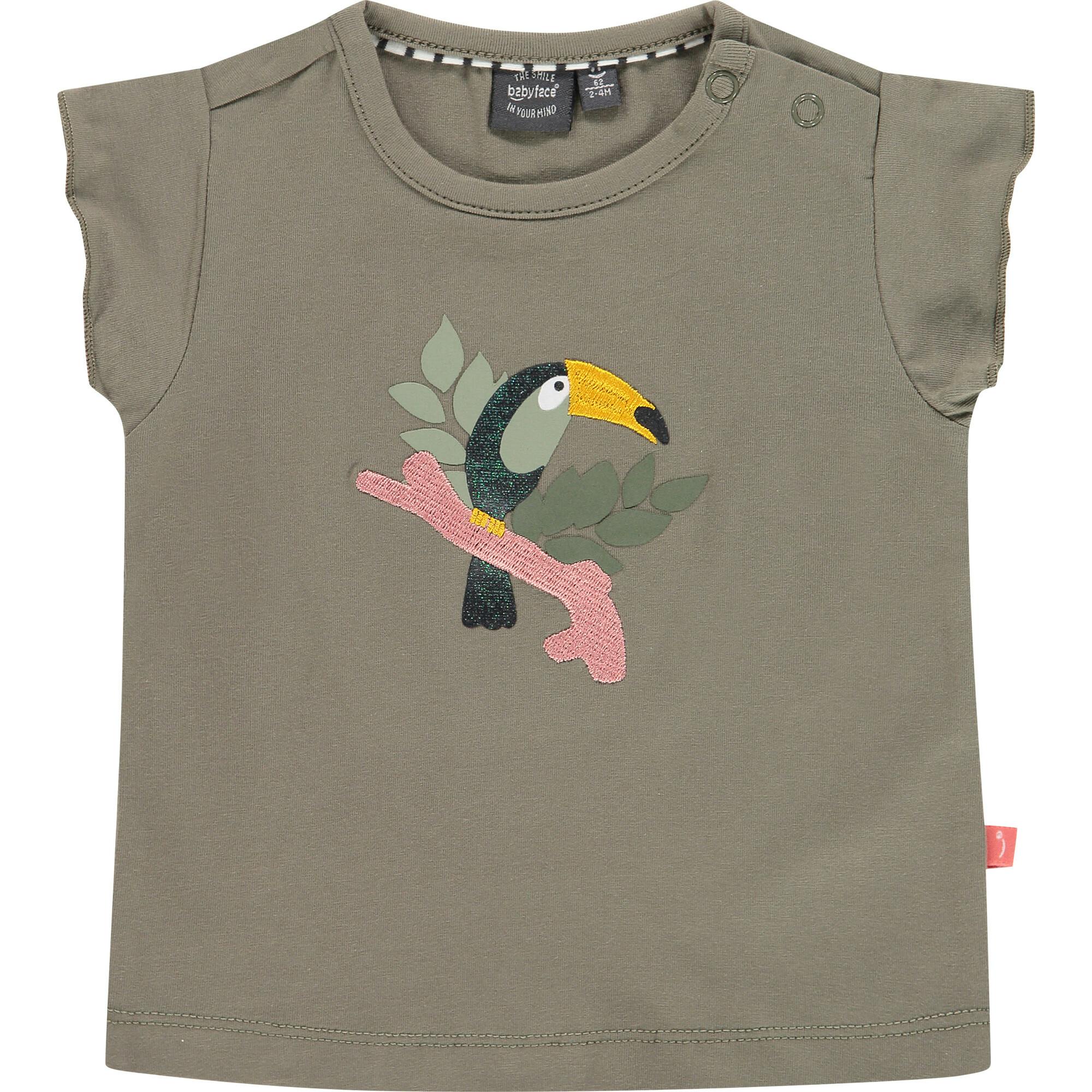Toucan Graphic Cap Sleeve T-Shirt