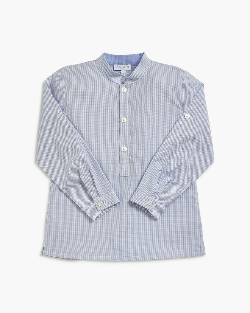 Pereprine Shirt Navy Minicheck
