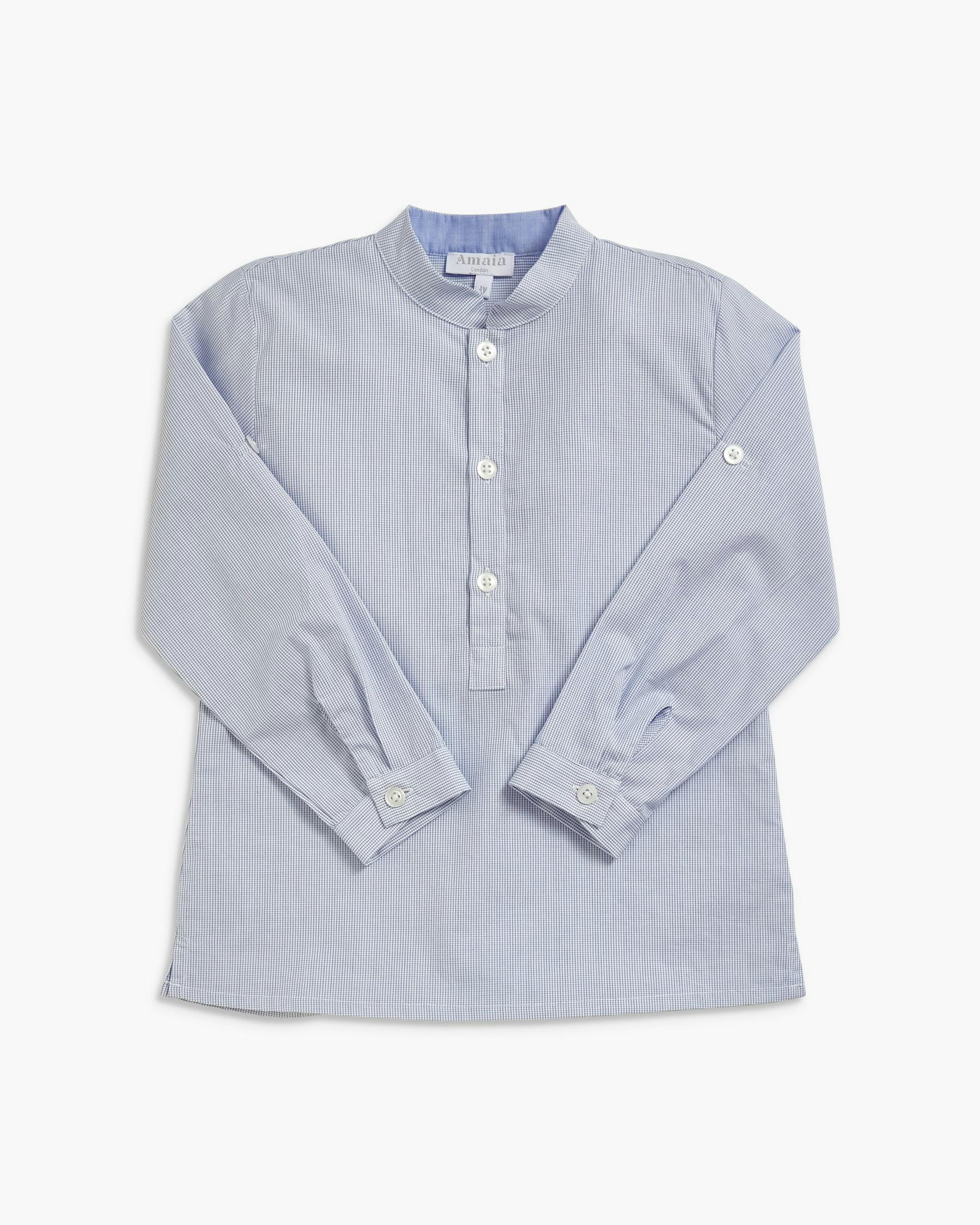 Pereprine Shirt Navy Minicheck