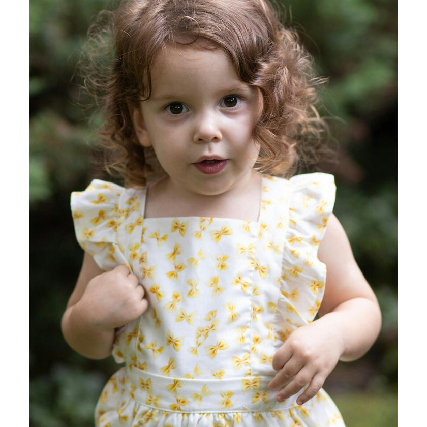 Bubble Romper in Bow Tie Pasta