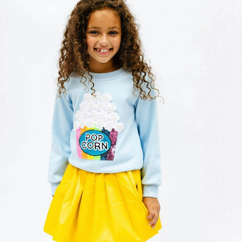 Pink Pearls and Popcorn Sweatshirt