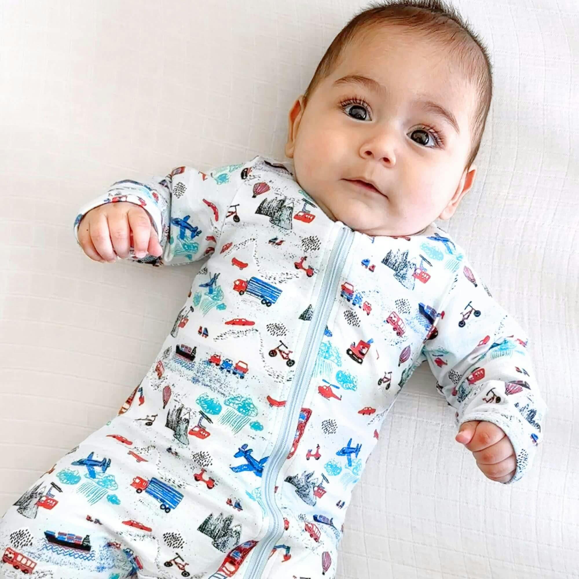 Organic Zippered Footed Onesie