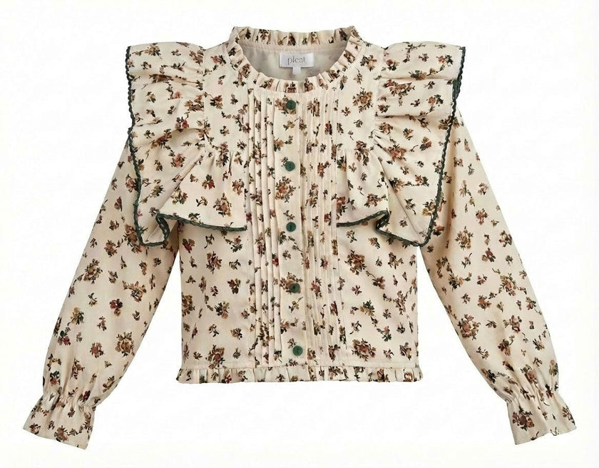 Effie Top Cream Vintage Floral