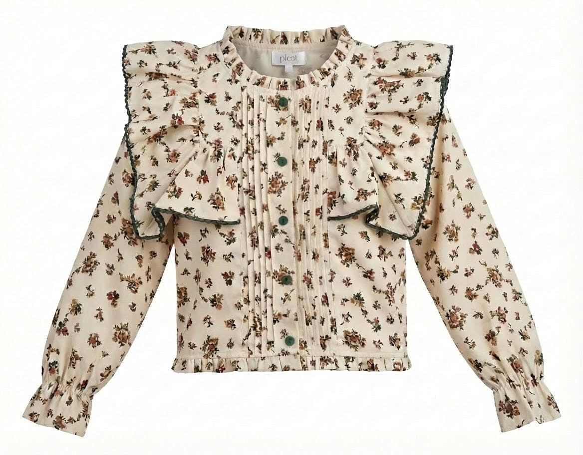 Effie Top Cream Vintage Floral