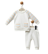 Multicolor Zigzag Sweat Set