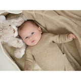 Girls Shimmer Waffle Footie