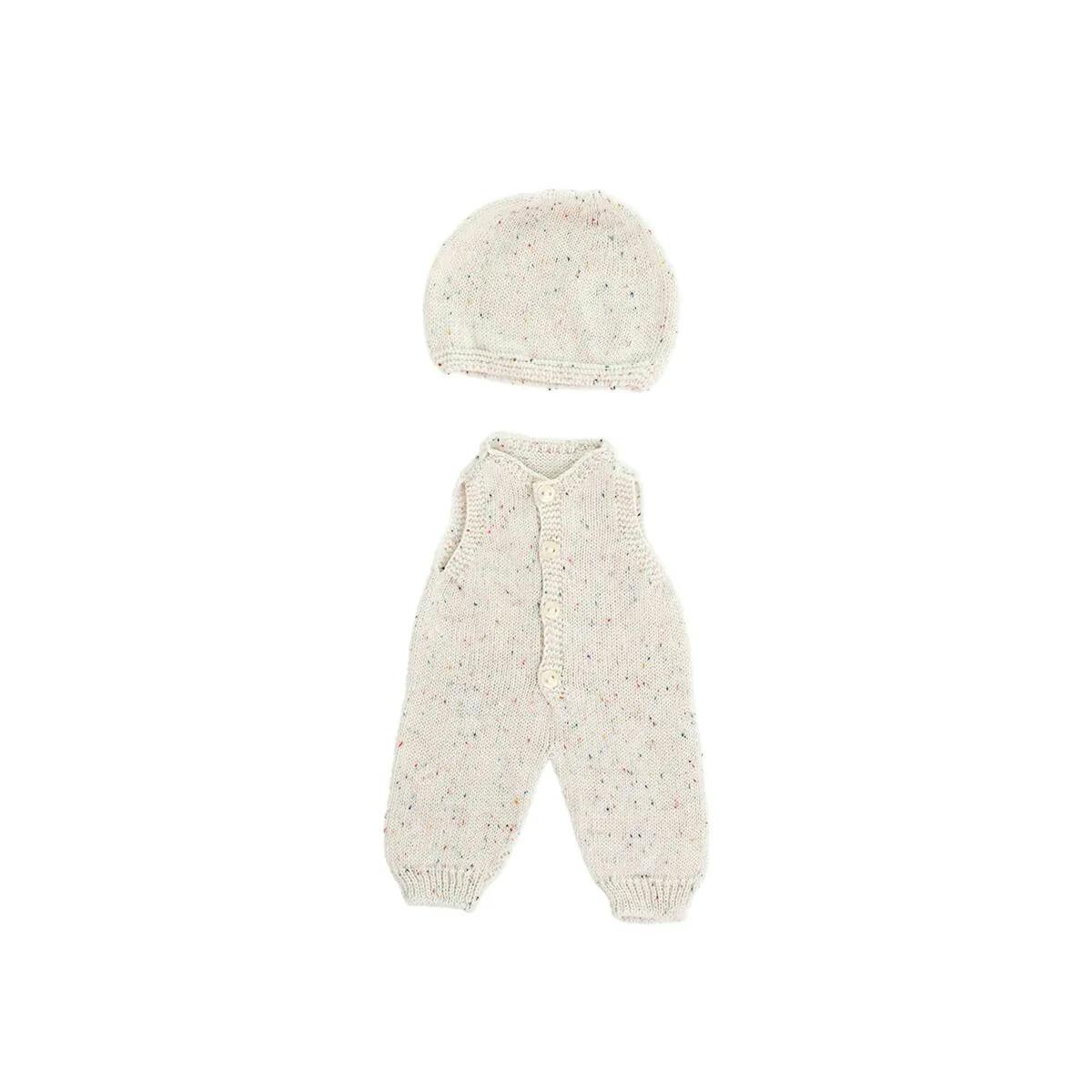 Knitted Doll Outfit 15 3/4'' – Overall & Beanie Hat