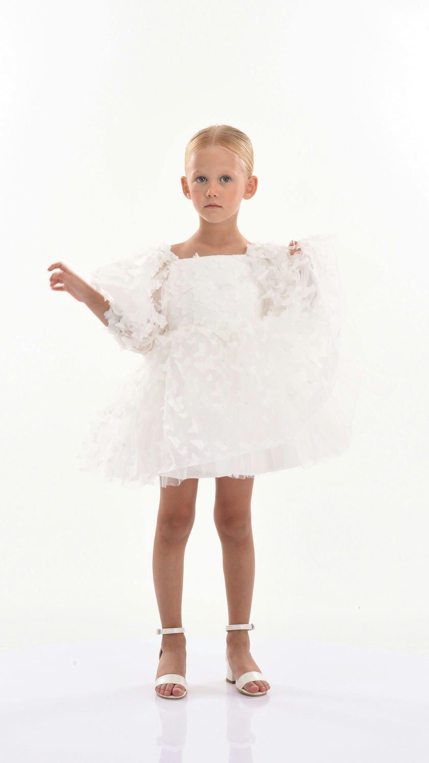 White Bell Mariposa Dress