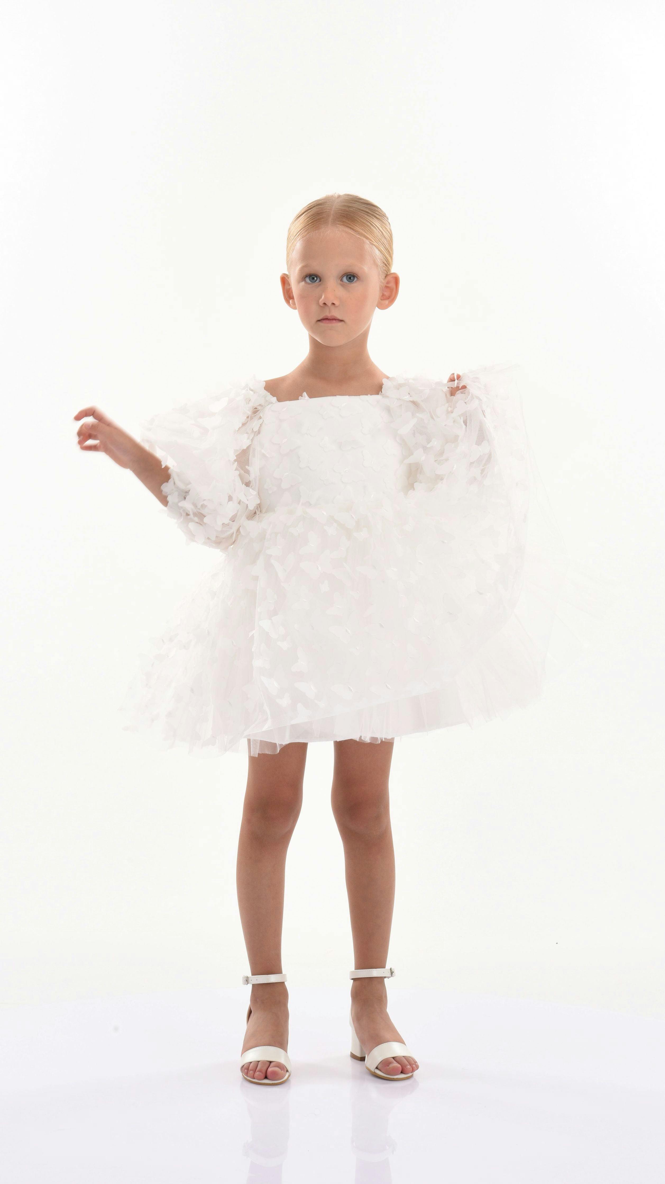 White Bell Mariposa Dress