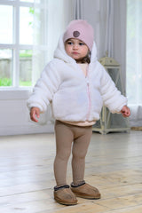 Teddy Bomber - Cream/Leopard