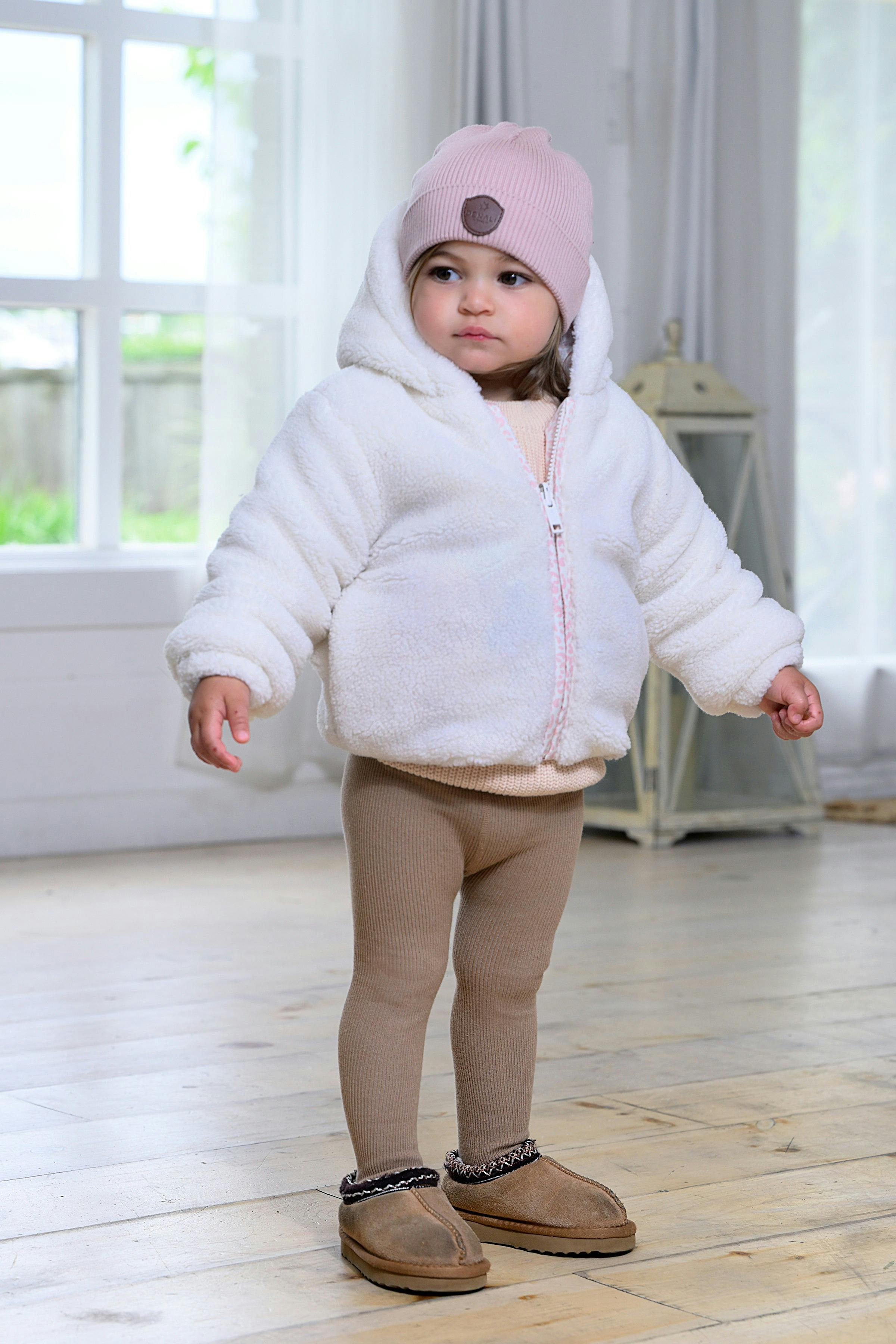 Teddy Bomber - Cream/Leopard