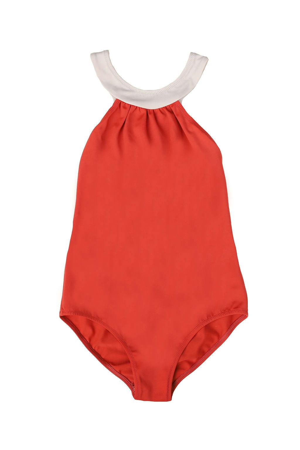 Scarlett One Piece Swimsuit Terracotta And Sand