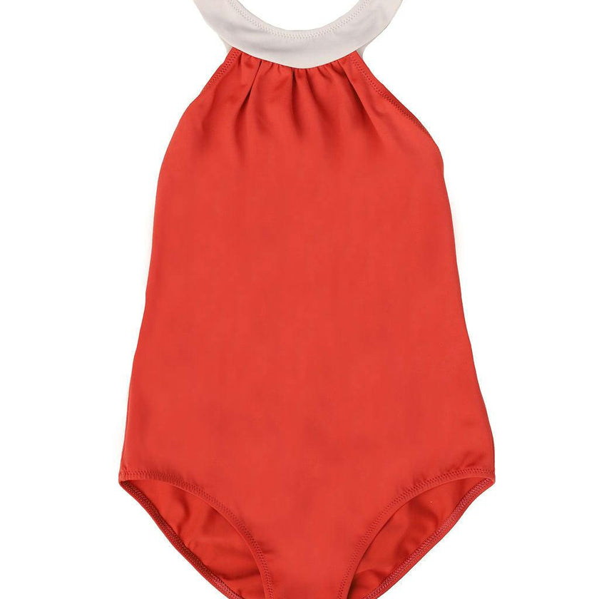 Scarlett One Piece Swimsuit Terracotta And Sand
