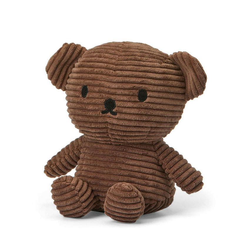 Plush MIFFY BORIS BEAR ECO Corduroy Brown 7"