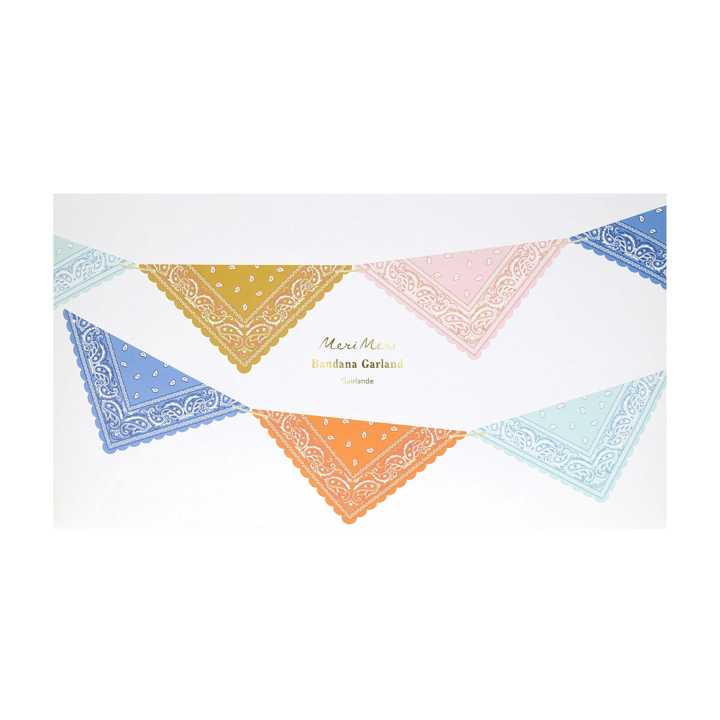 Western Bandana Flag Garland