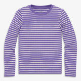 Kids long sleeve rib tee in stripe