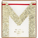 Glitter Merry Christmas Garland