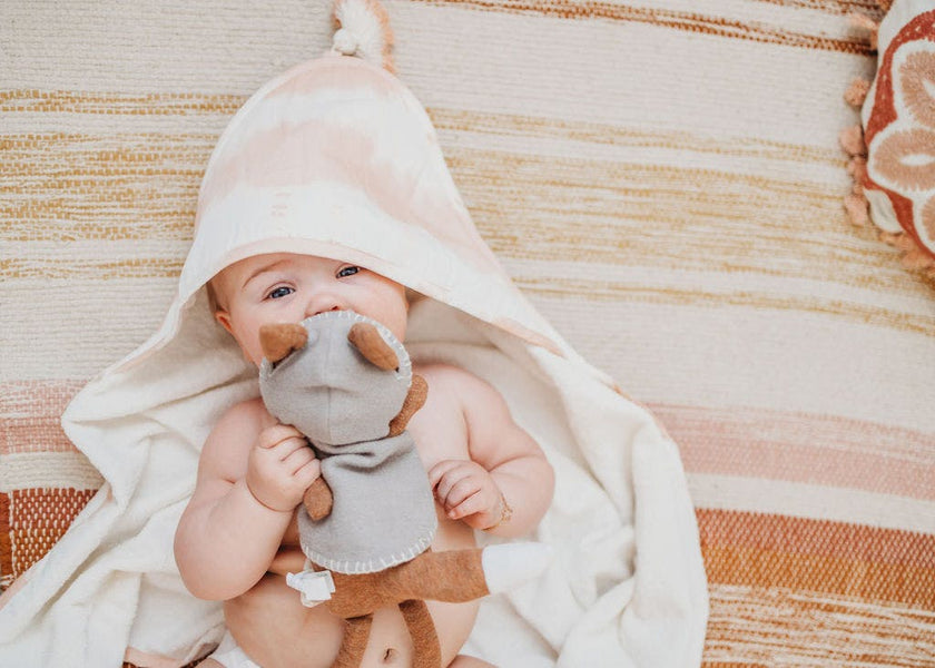 Parker Tie-Dye Hooded Baby Bath Towel