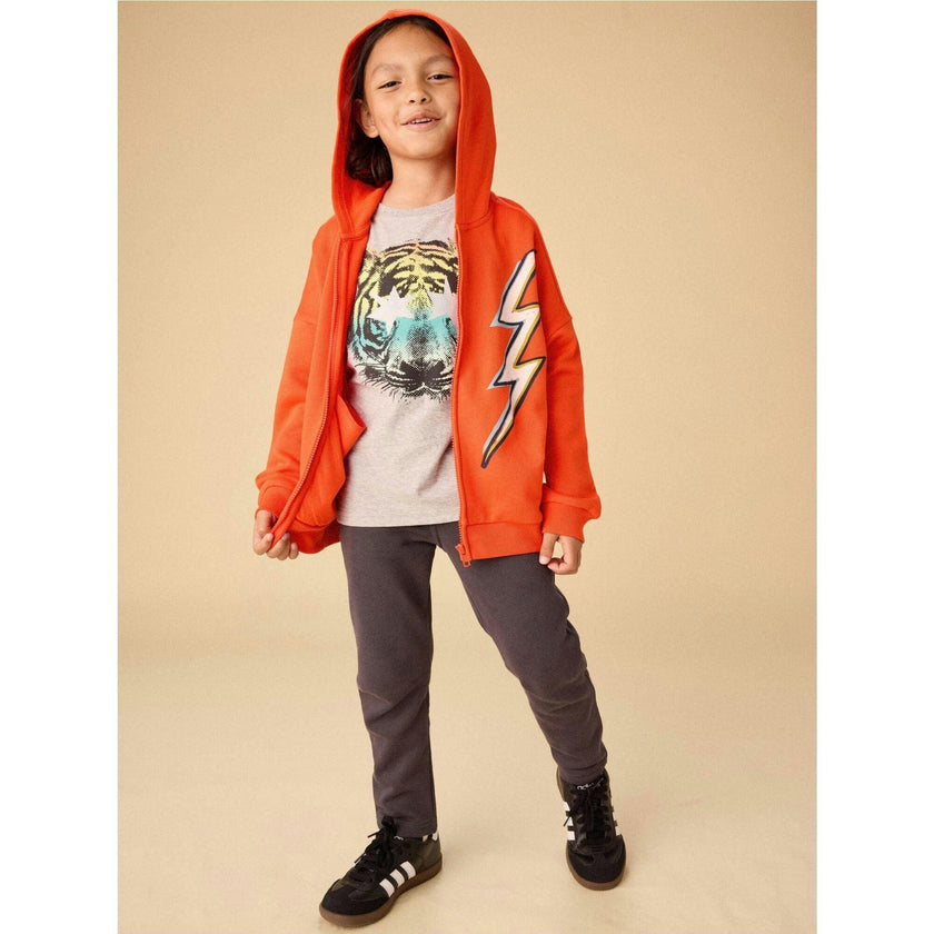 Star Foil Graphic Tee, Grey
