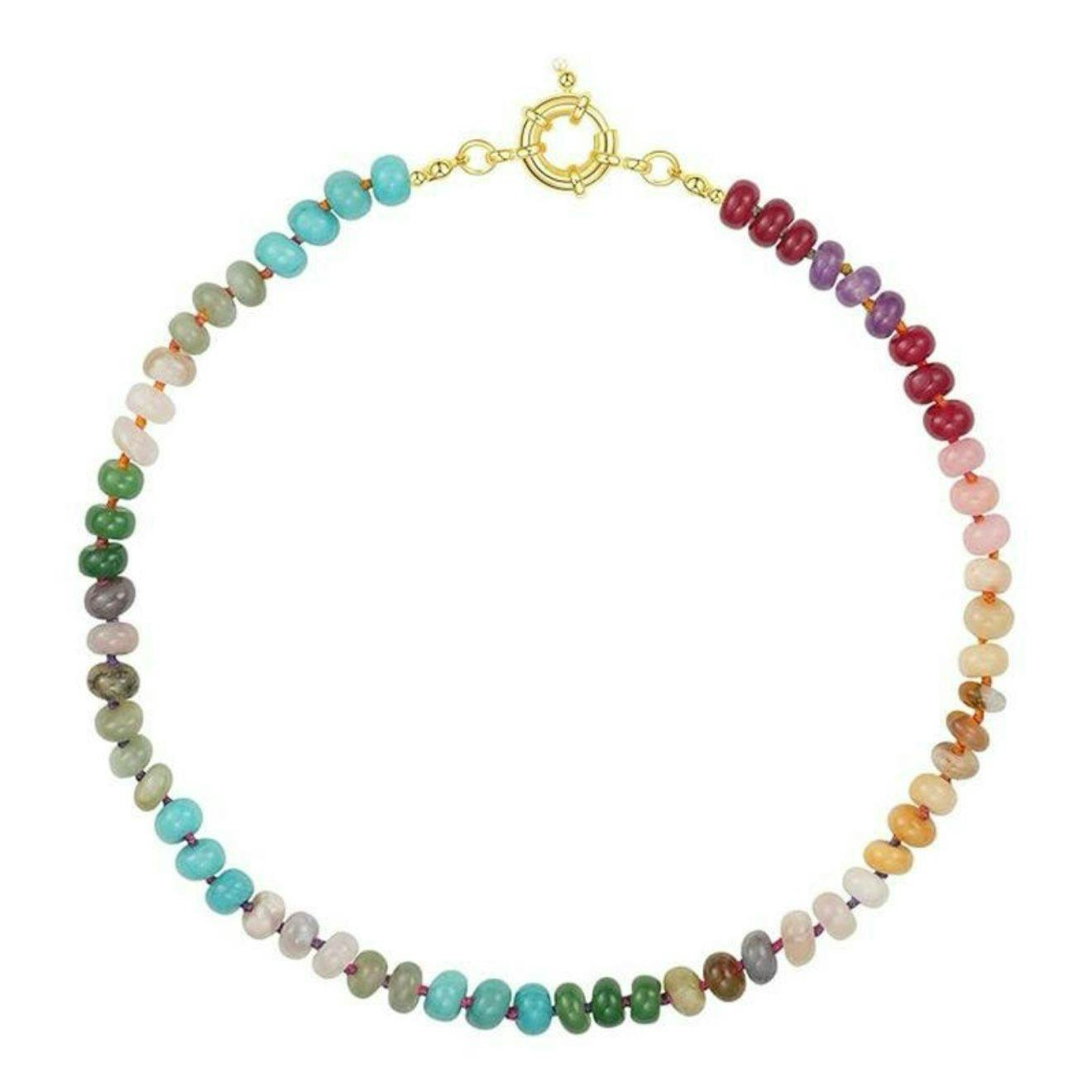 Perla Precious Stone Necklace