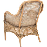 Charlie Rattan Accent Chair with Cushion