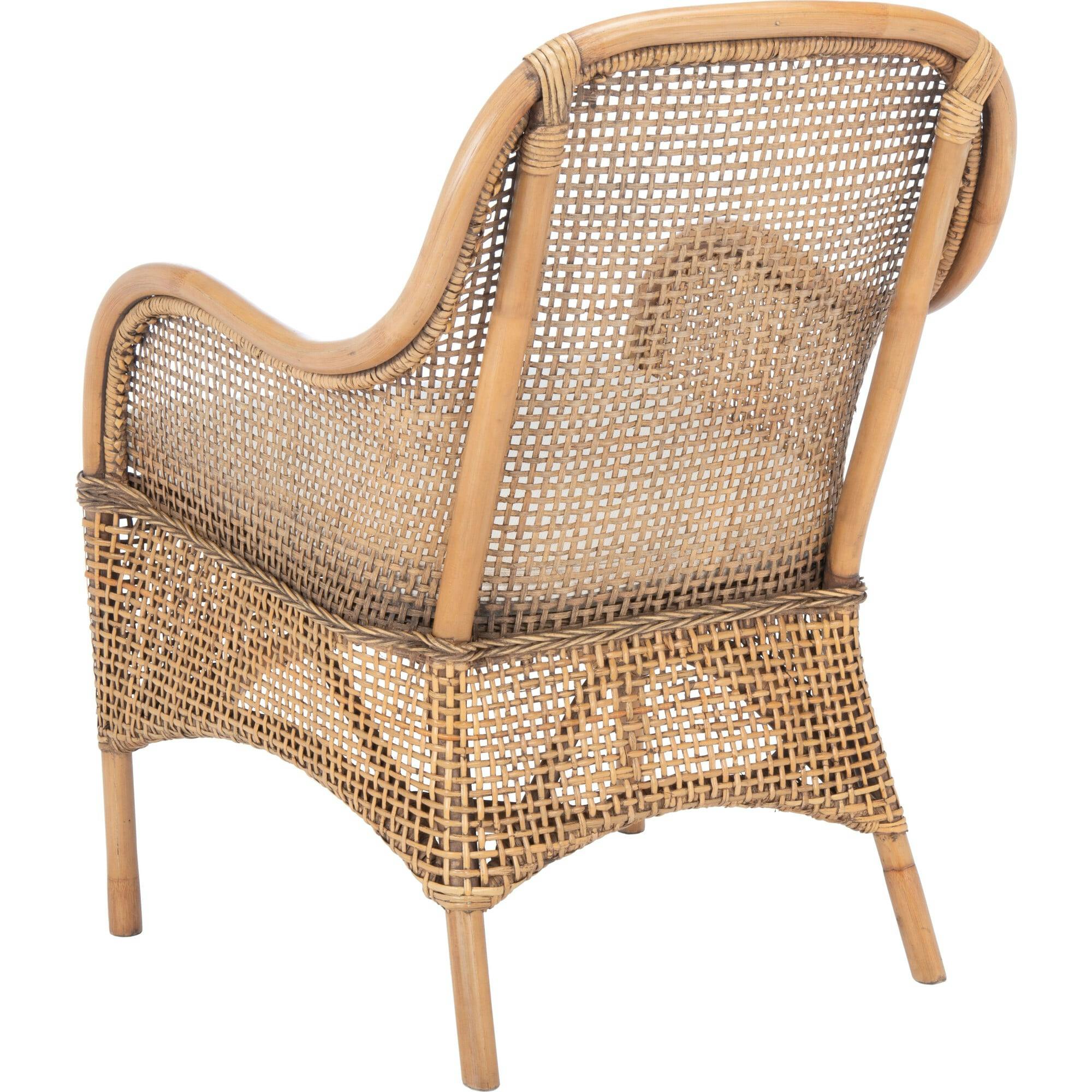 Charlie Rattan Accent Chair with Cushion