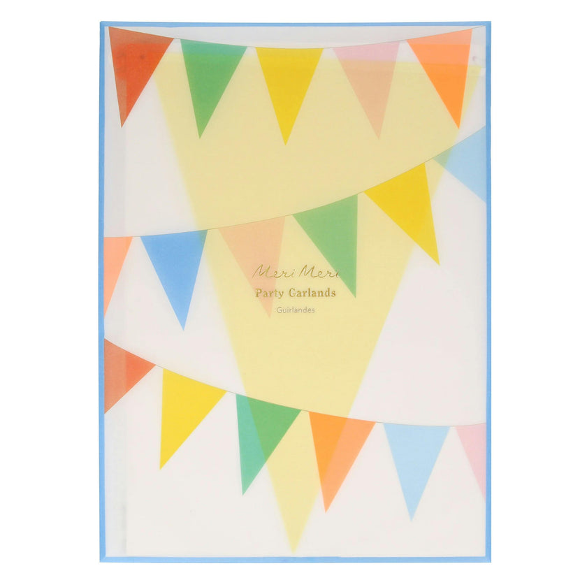 Bright Tissue Flag Garland Set