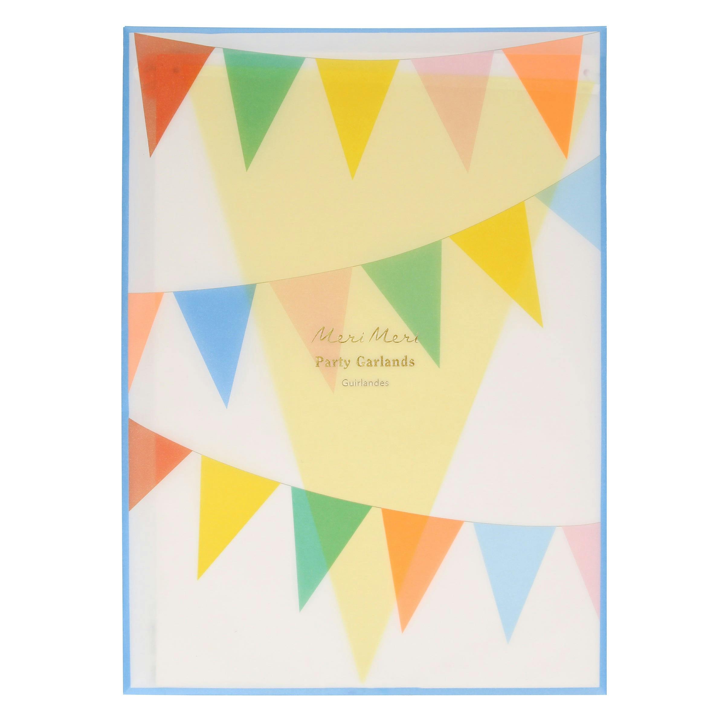 Bright Tissue Flag Garland Set
