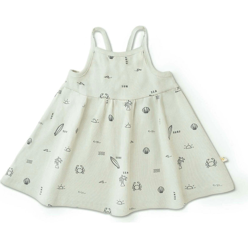 Organic Tie Back Strap Dress