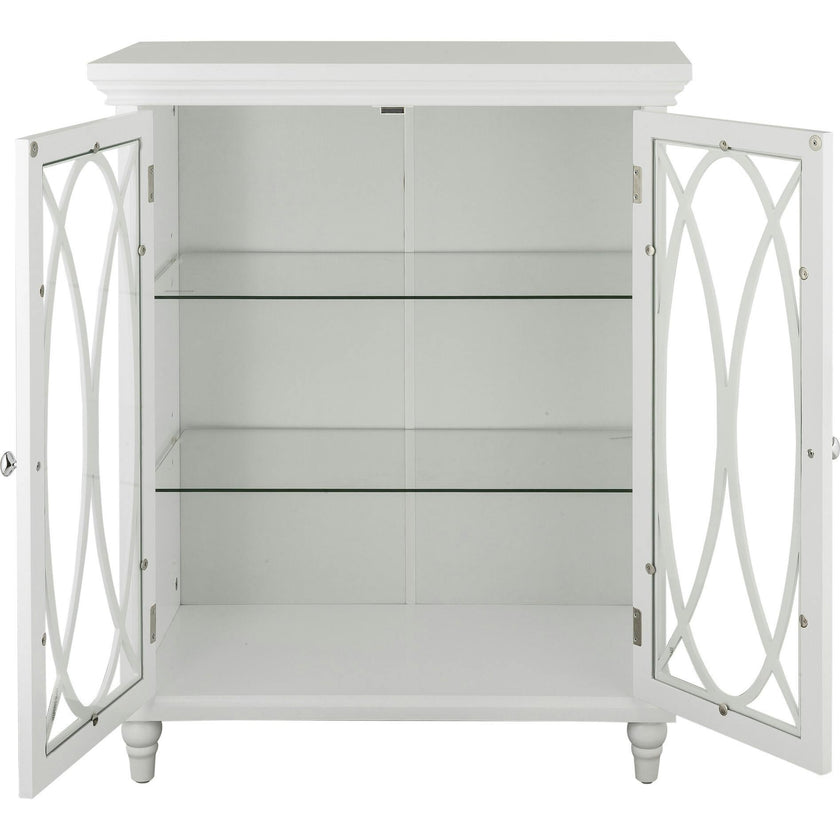 Florence 2 Door Wooden Floor Cabinet with Adjustable Shelves