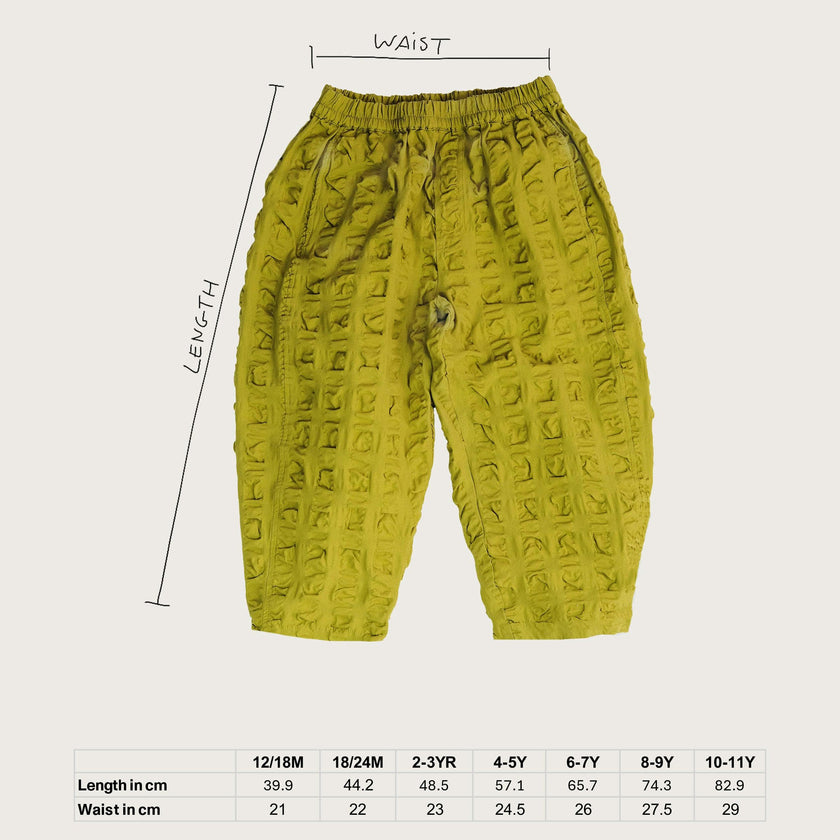 Manu Green Giant Seersucker Trousers