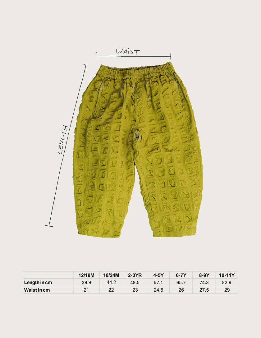 Manu Green Giant Seersucker Trousers