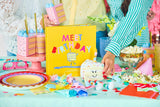 Packed Party Meet Birthday Children's Book with Birthday Plush Toy and Keepsake Gift Box - 32-Page Hardcover Birthday Story with Memento Pockets